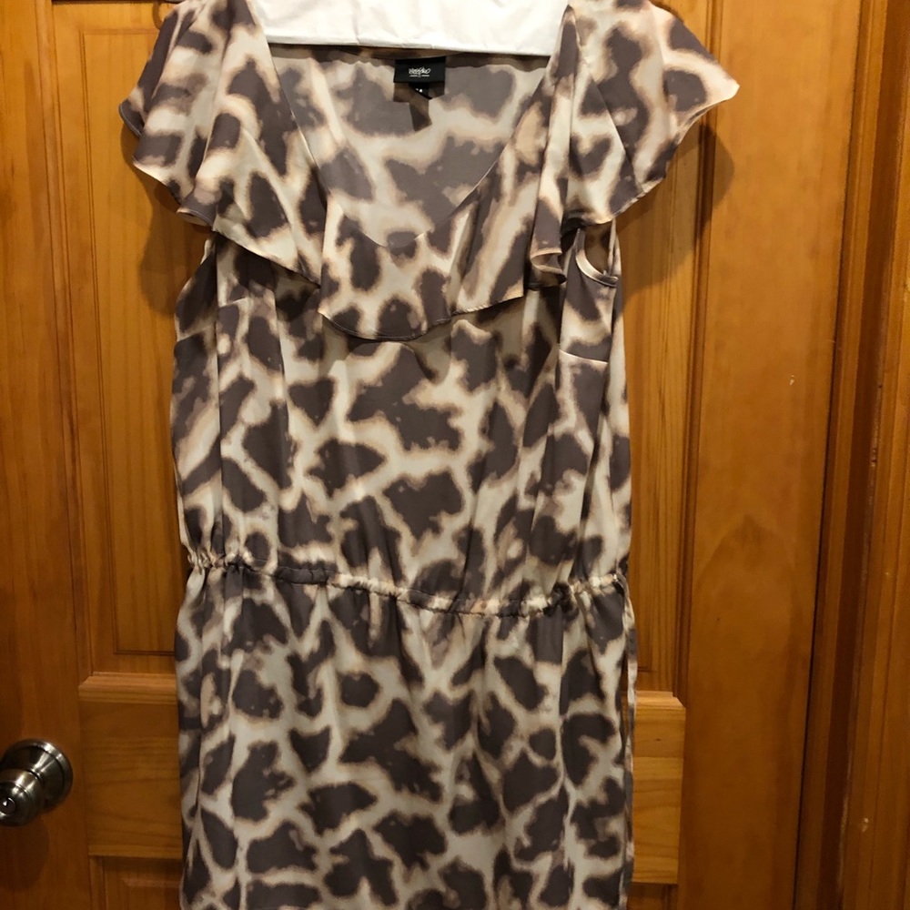 Printed polyester dress